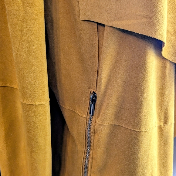 bagatelle Mustard Open-Front Draped Jacket - Picture 2 of 6